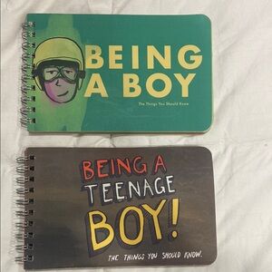 Being a Boy Spiral Notebook Set - Green and Brown
